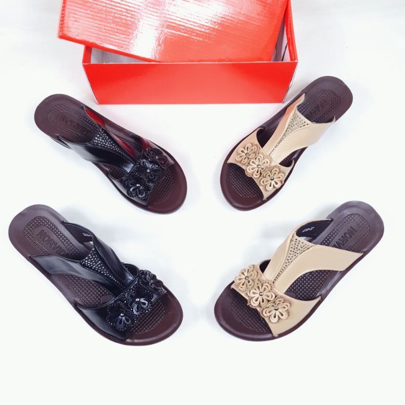 Norvid Sepatu Wanita Slingback Flat 2126A