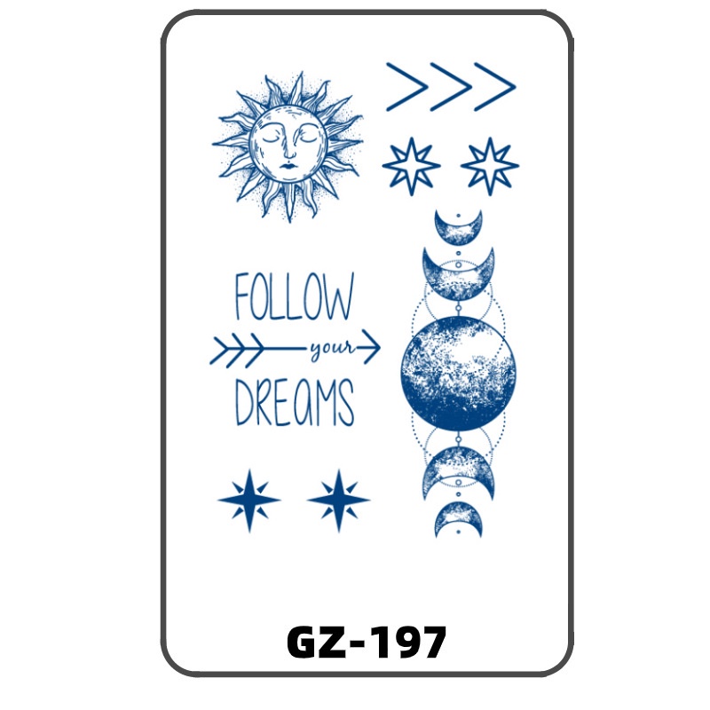 

【OKTATO】Stiker Tato Temporer 15 Hari | Anti Air & Tahan Lama | 11x18CM