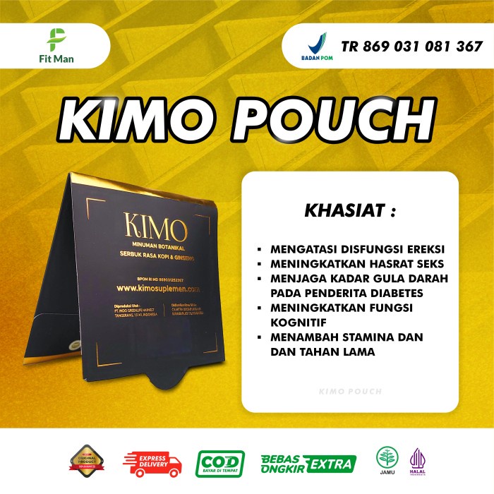 Kimo Minuman Serbuk Penambah Stamina Dan Obat Ejakulasi Pria Original