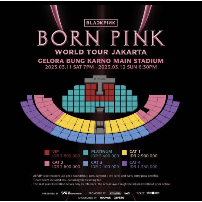 Tiket Blackpink World Tour (Born Pink) Jakarta