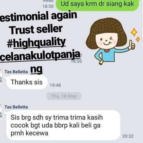celana kulot panjang putih jumbo bigsize