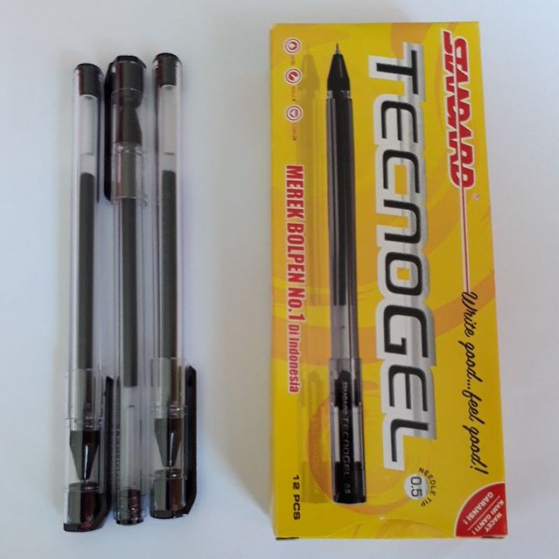 

Pulpen Tecnogel 0.5 Standard Isi 12 Pcs