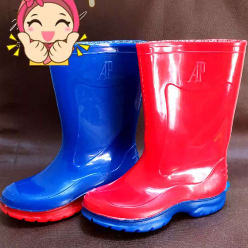 COD Sepatu AP Boots Junior, Sepatu Boots Karet Anak Anti Air