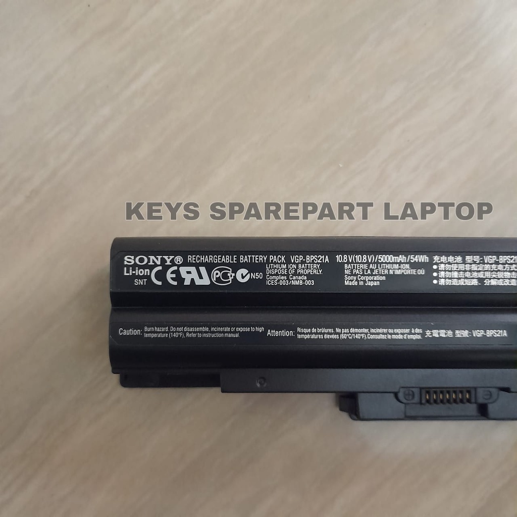 BATERAI BATTERY BATRE LAPTOP SONY VAIO PCG-31311W VGP-BPS13 VGP-BPS21 SVE111A11W SVE11115EGW B M S Y SERIES bps21A bps21b