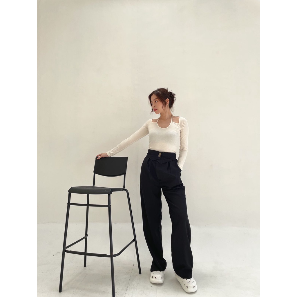 POTTIE - Nicola Cullotes Pants - Long Culottes High Waist