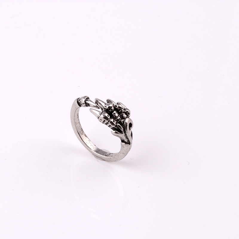 Cincin Model Terbuka Desain Cakar Elang Gaya retro hipster Eropa Amerika