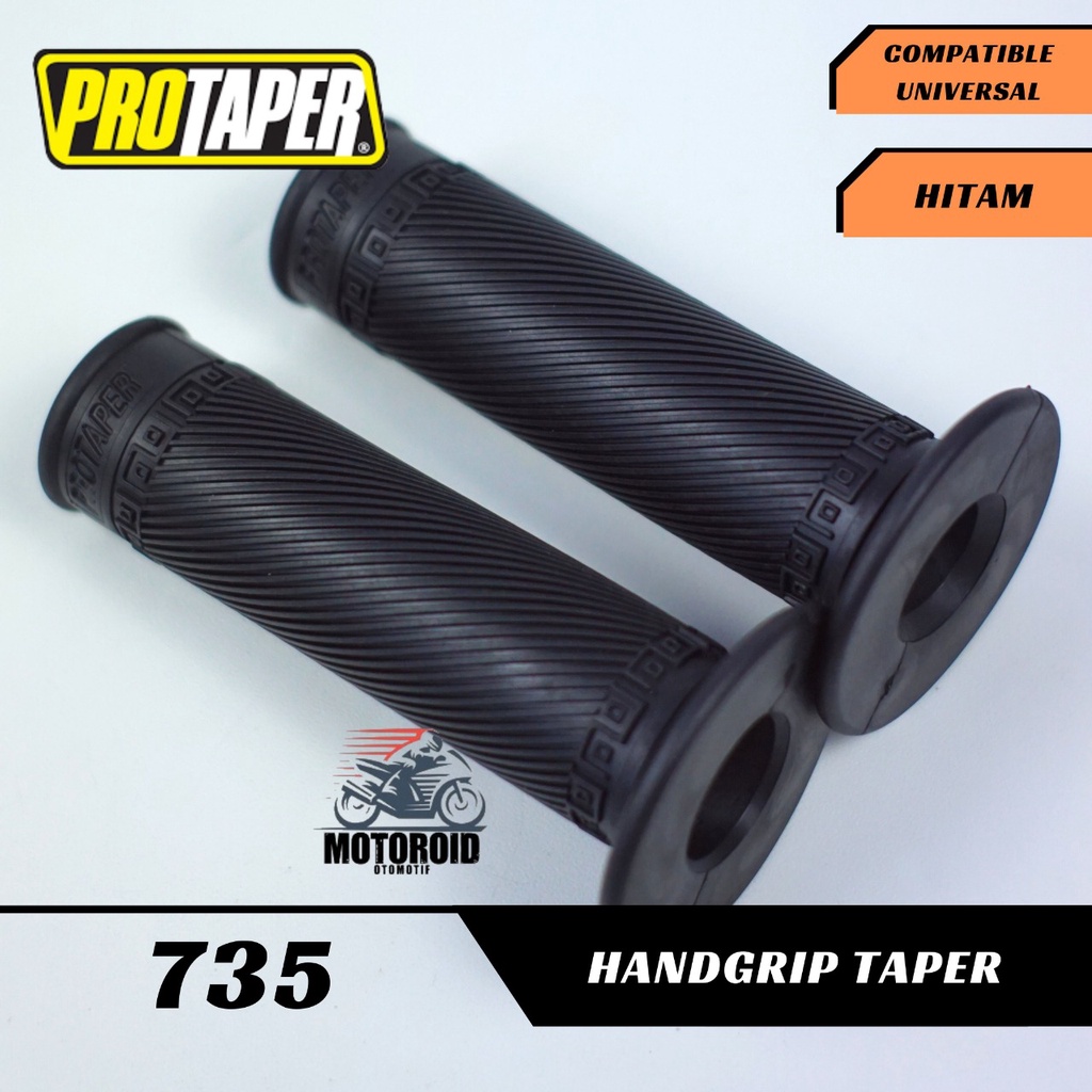 GRIP POTAPER STANDAR BLACK MOTIF BULU UNIVERSAL