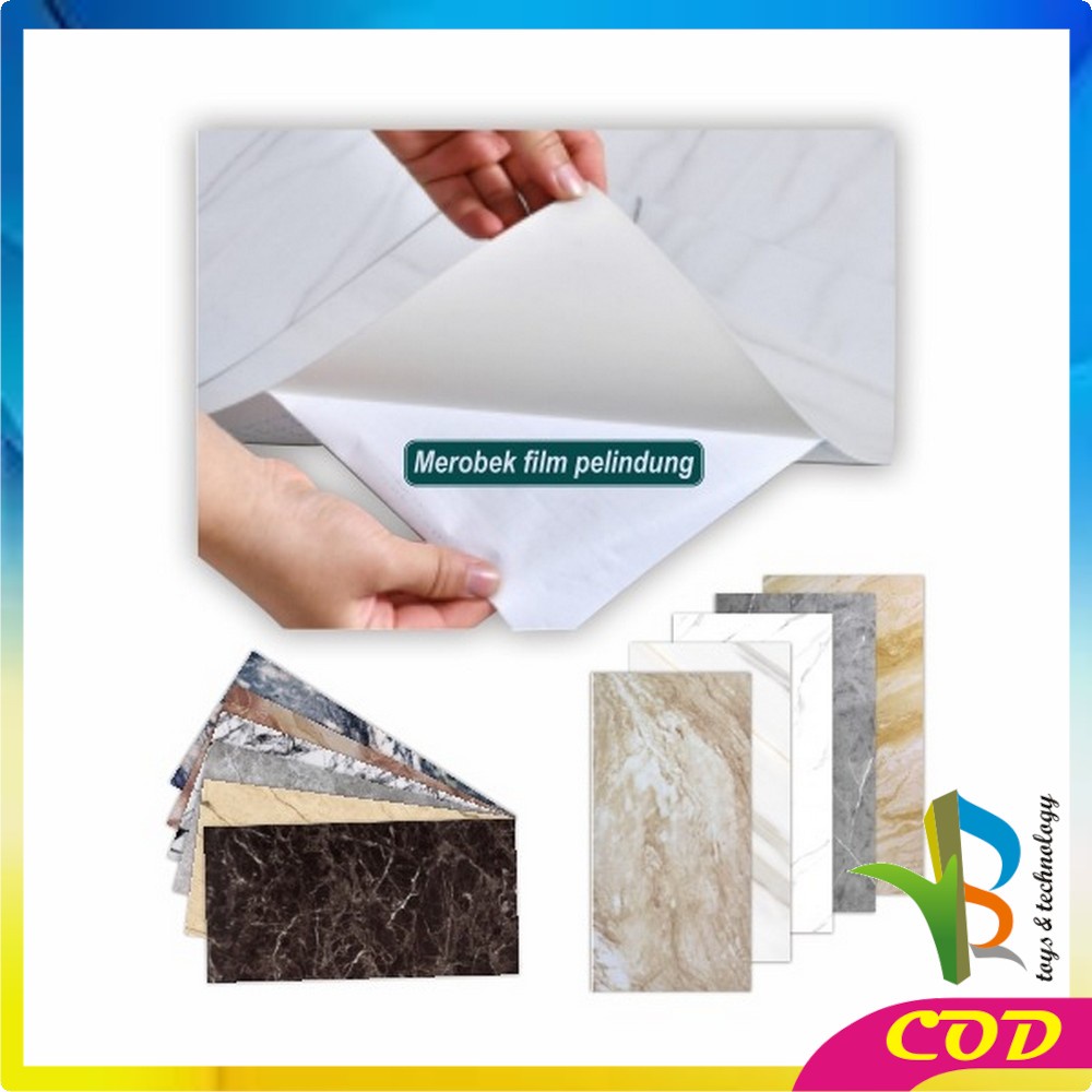 RB-C427 Stiker Lantai Vynil Marble  (30 x 30 cm) &amp; (30 x 60 cm) / Vinil Lantai Marbel Granit / STiker Lemari Cabinet Marbel