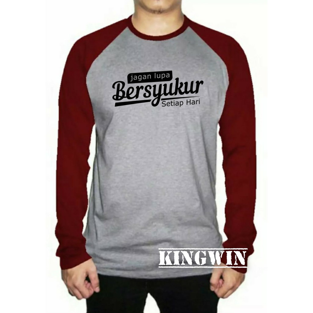 KAOS RAGLAN UNISEX LENGAN PANJANG DAN KARAKTER
