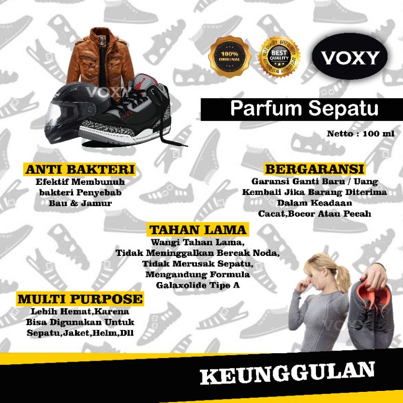 Parfum Sepatu Voxy Shoe Perfume Anti Bakteri Penghilang Bau Sepatu