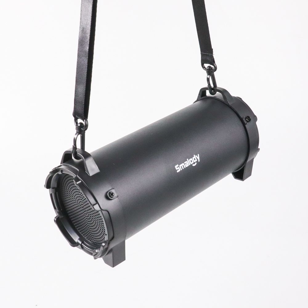 Outdoor Portable Bluetooth Speaker Boombox with Carrying Strap - SL-10 - Black - R4SK03BK
