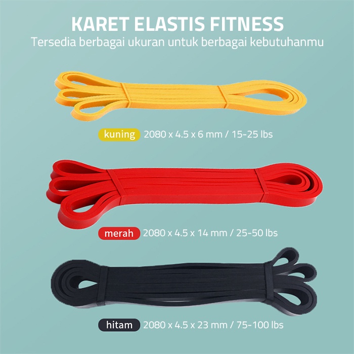 GM Bear Long Resistance Band- Karet Elastis Pull Up