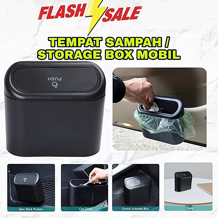 LT- CESTINO Tempat Sampah Mobil Serbaguna - Car Trash Can Garbage Bin Car