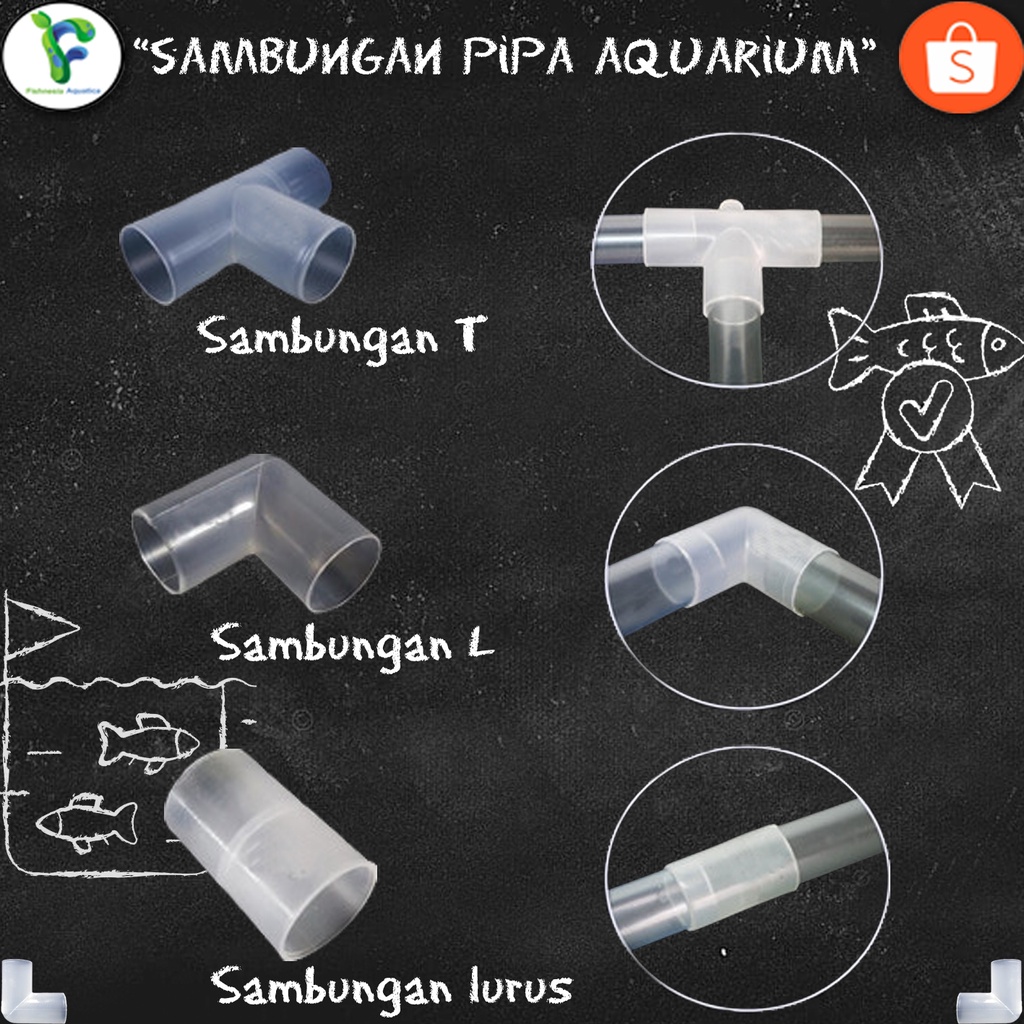 Knee Pipa Aquarium / Sambungan Pipa Aquarium L T I