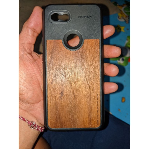 softcase original Moment lend photo case google pixel 3A tan walnut black walnut vwood