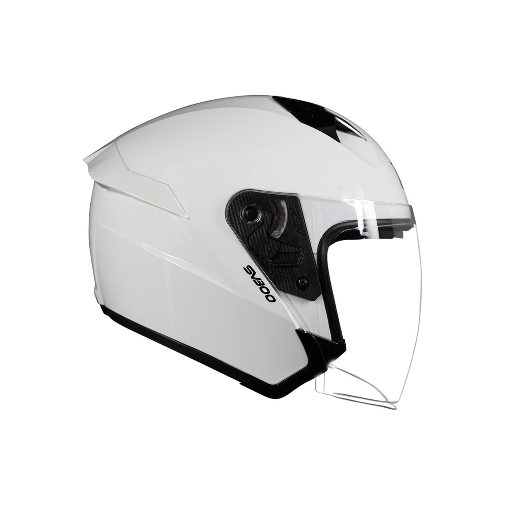 HELM RSV SV300 WHITE GLOSSY BUNDLING VISOR IRIDIUM