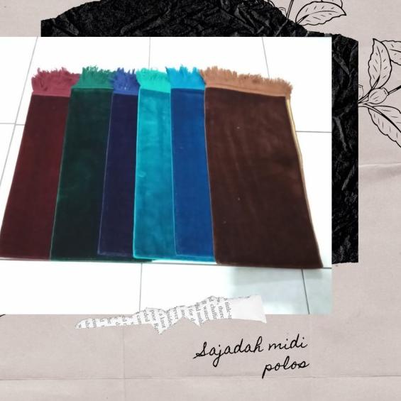 sajadah polos arrahman tanpa motif buku tebal turkiye 53x105cm