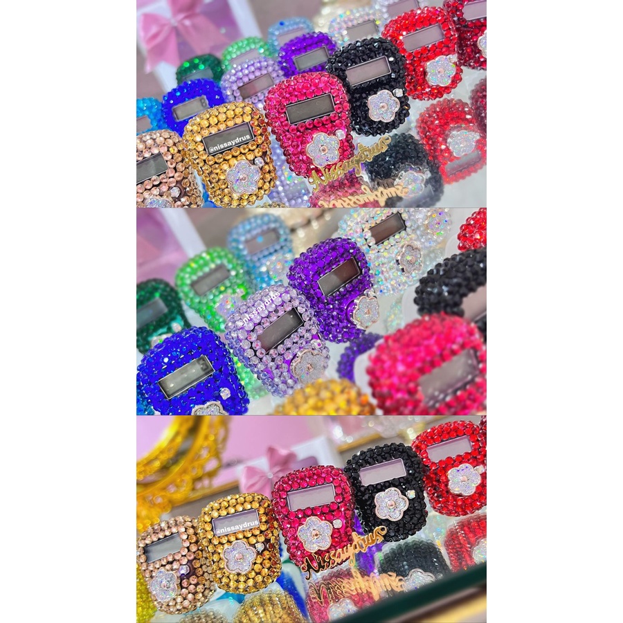 Aydrus Store - &quot;Rayya Flower&quot; Tasbih Daily Non Led Kristal Cantik