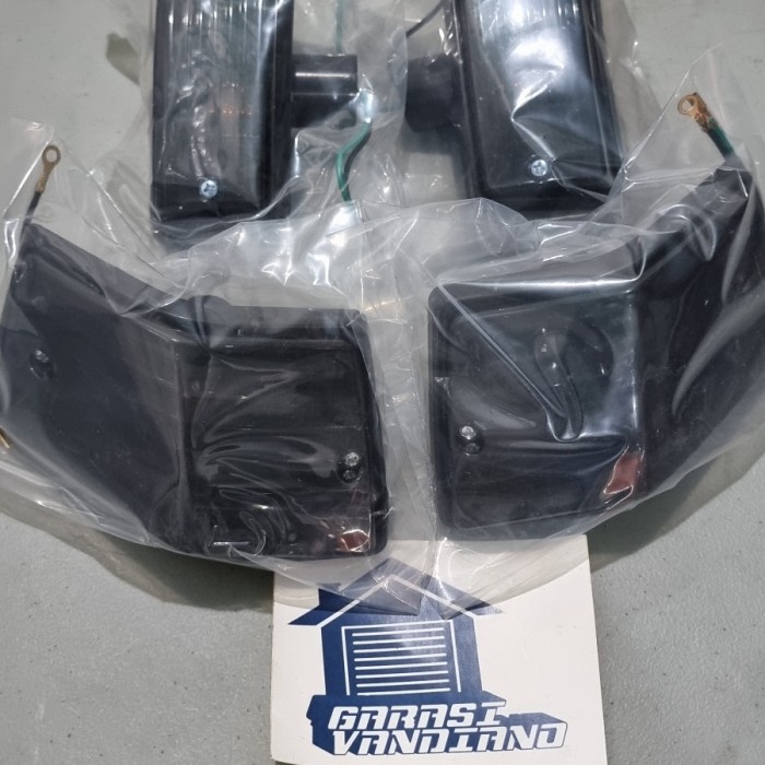 lampu sein sen sign riting vespa npx new px smoke garis black / chrome