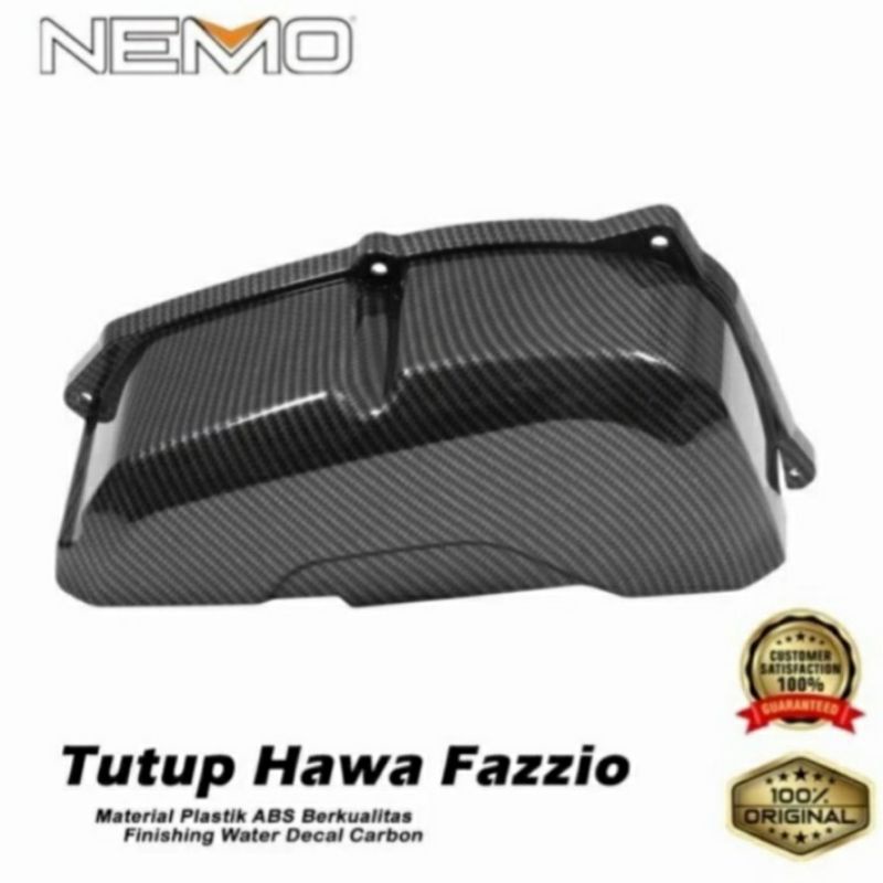 Cover Tutup Filter Udara FAZZIO 125 Carbon Nemo