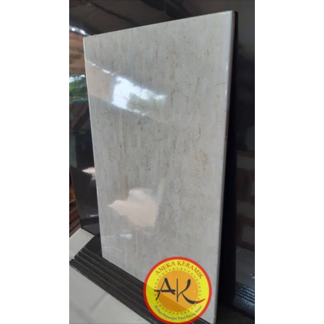 Keramik Dinding Motif Marmer Glossy Kilap 25x40 Helena Beige