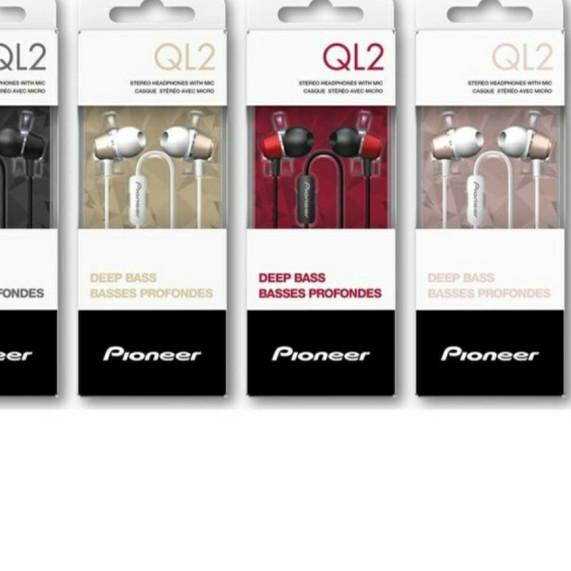 Pioneer Earphone In Ear SE-QL2T QL2 Ekstra Bass - Merah