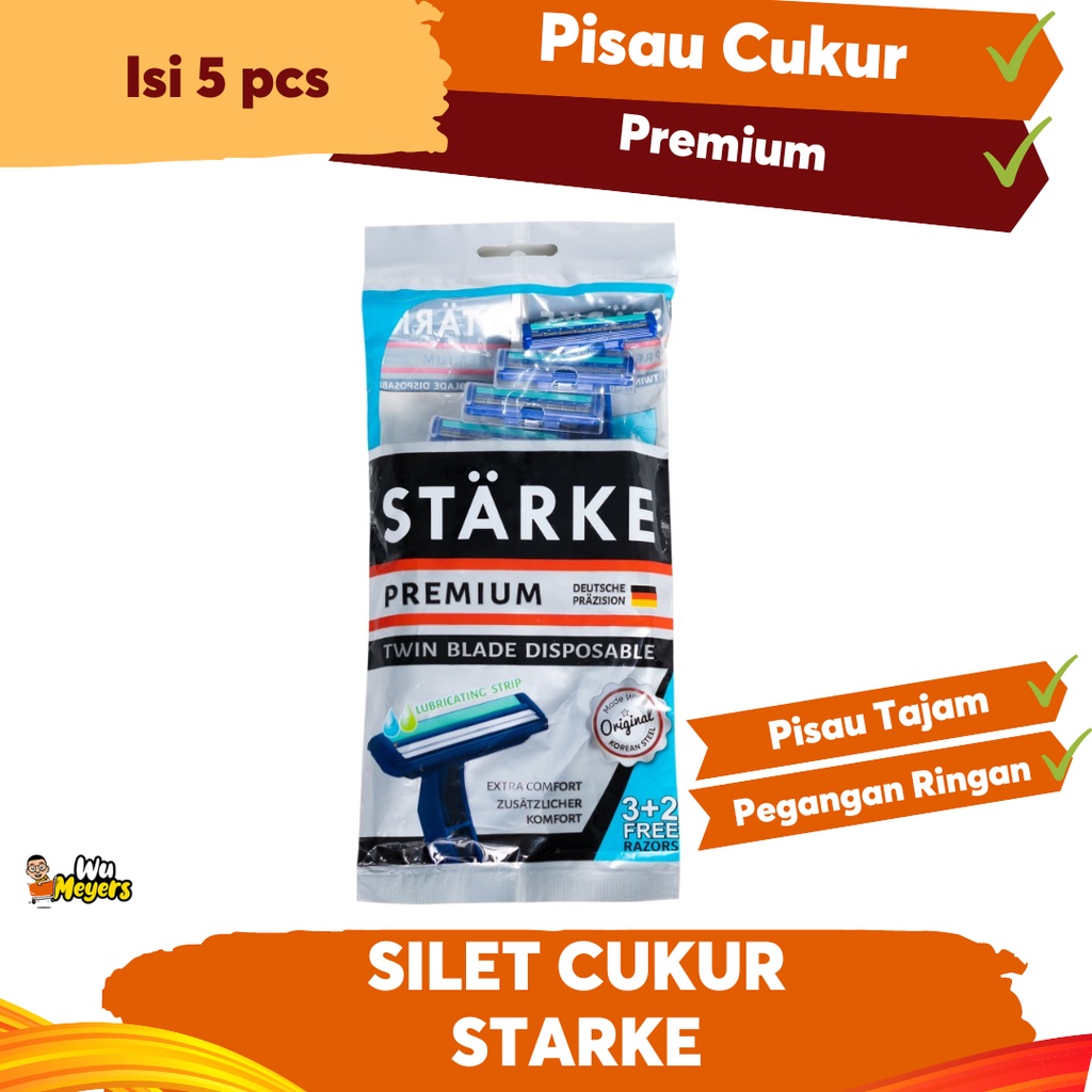 Silet Cukur Starke Blue - Pisau Cukur Premium