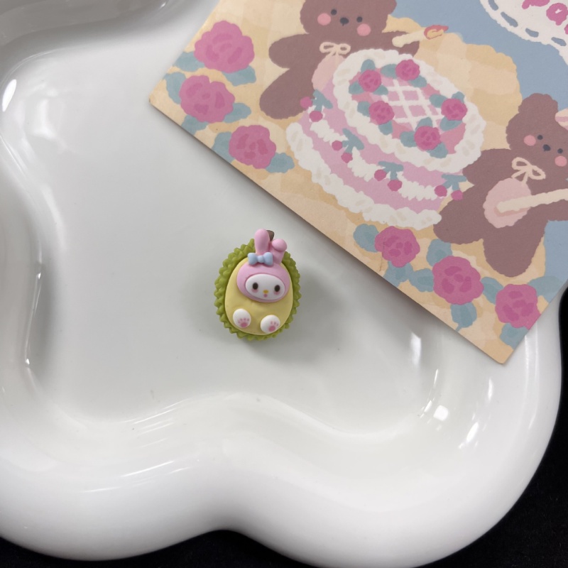 Jepit Rambut Mini Bentuk Kartun Hello Kitty Bahan Resin Untuk Anak Perempuan