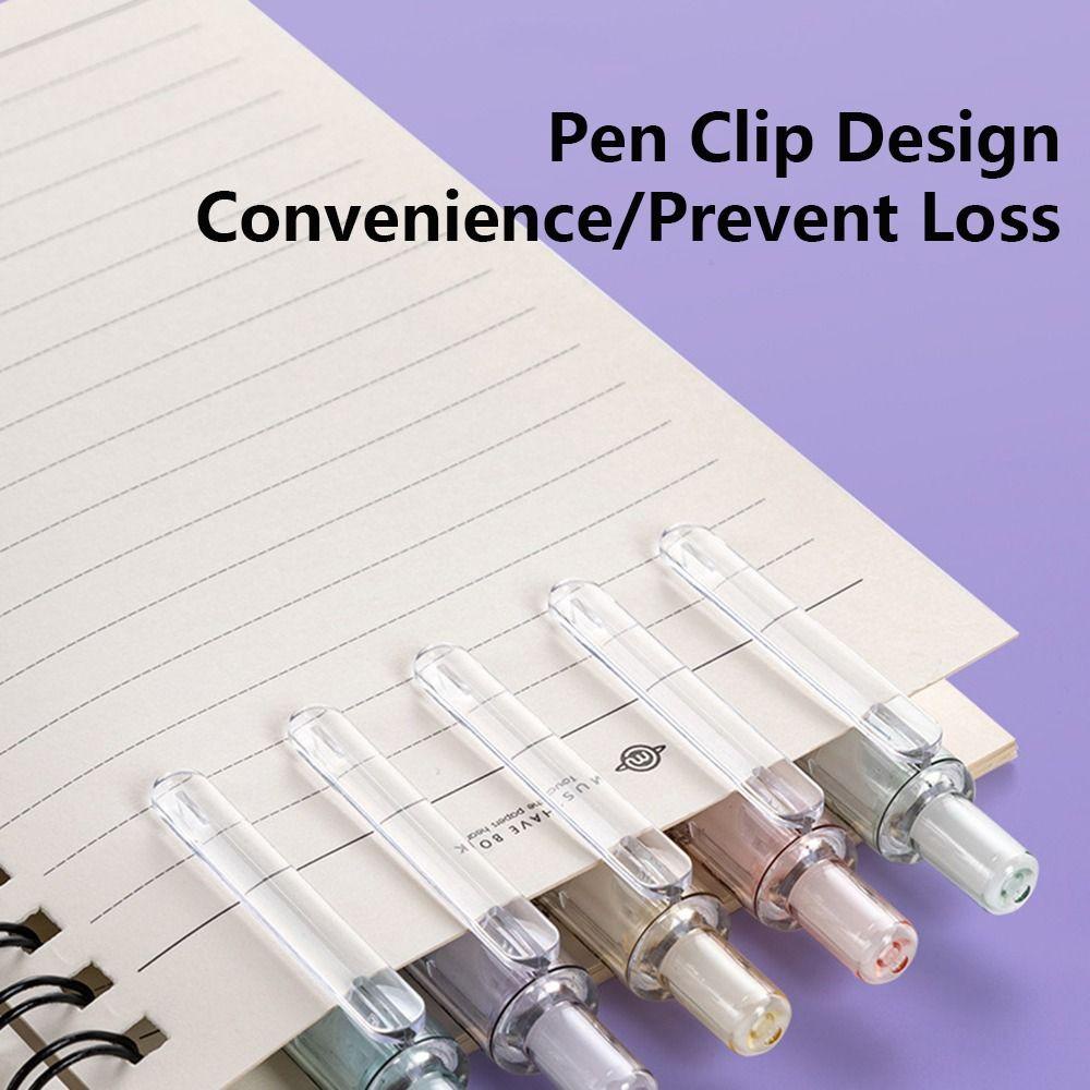 Preva 6PCS/Set Press Pena Netral Musim Semi Musim Panas Musim Gugur Musim Dingin 0.5mm Perlengkapan Kantor Sekolah Alat Tulis Alat Tulis Gel Pena