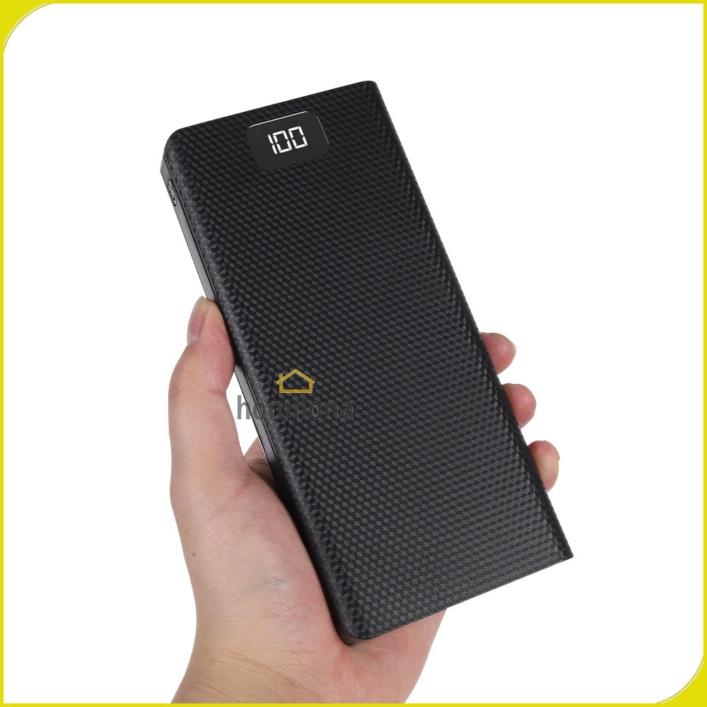 Power Bank Case USB Type C 8 x 18650 2 Port Kebidu DIY C18 Black