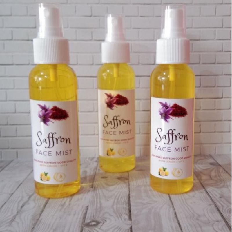 Glowrisstore - Face Mist Safron Lemon Plus Vit E 100 ml Menverahkan dan Menghilangkan Bekas Jerawat