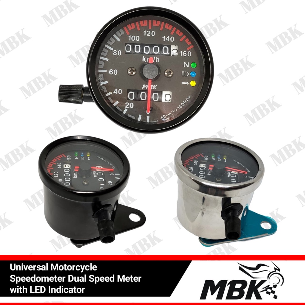 Speedometer indikator led bulat universal motor bebek ,sport,moge.dan lainya