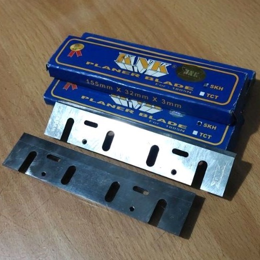 HEAVY DUTY ☑️ 1 Set 2 PCs Mata Sugu Ketam KNK ✓ HSS SKH 155x32x3 mm ✓ Reg No 474 374 | Pisau Mesin L