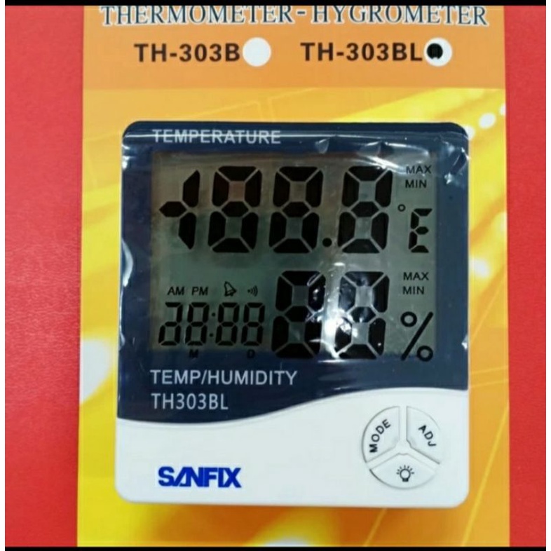 Thermometer / Higrometer Digital SANFIX TH303BL indor and outdor