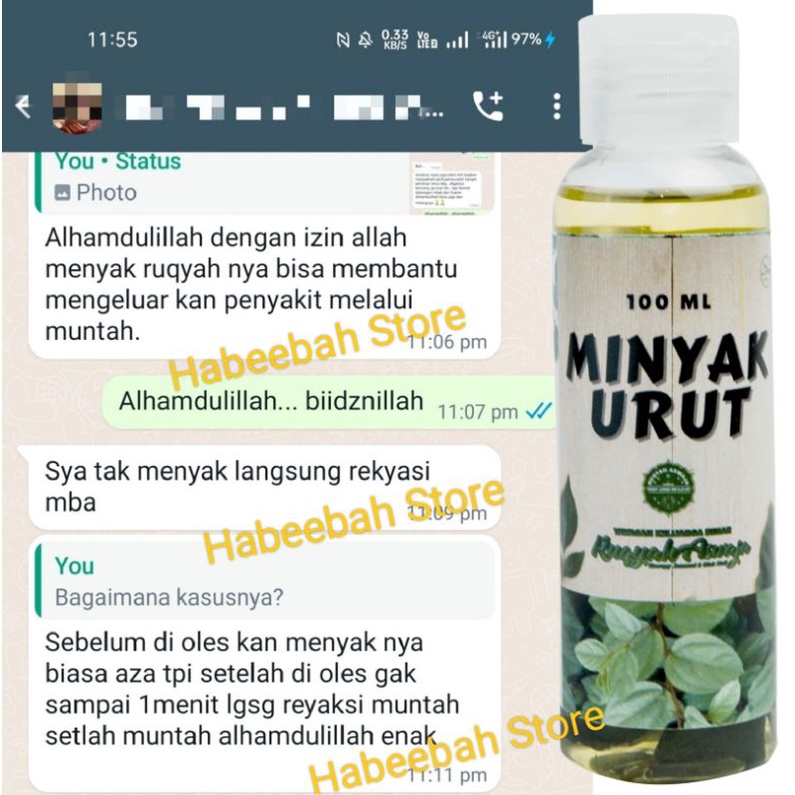 Minyak Urut Ruqyah KBRA Ampuh (Ori)