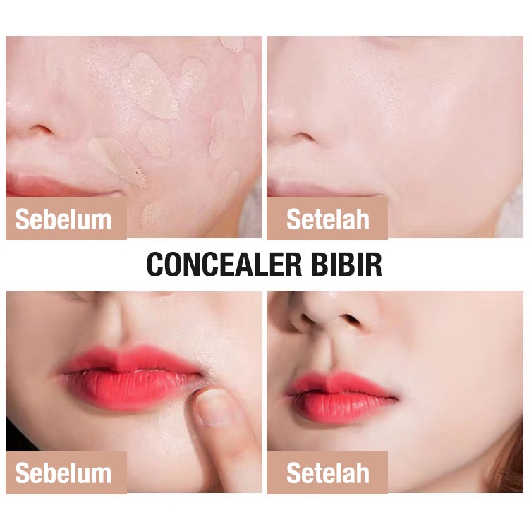 Concealer Foundation Cream Tahan Air Tahan Lama Kulit Dalam Lingkaran Hitam Penutup Tanda Jerawat