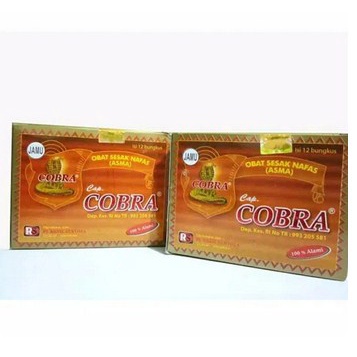 Jamu Cobra Sesak Nafas Serbuk Obat Herbal Asma Sesak Nafas