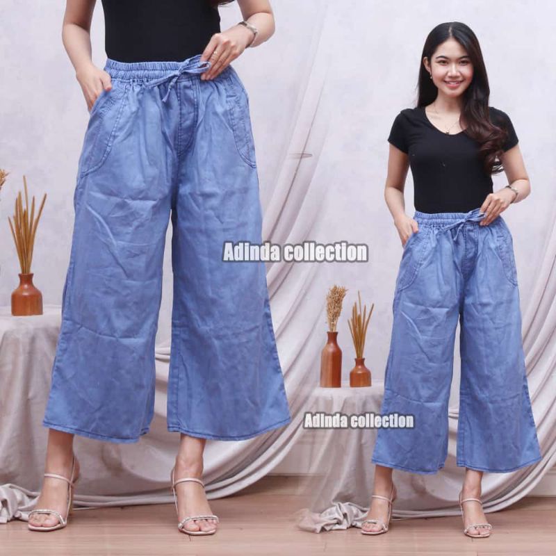 Celana wanita soft jeans Kulot, joger dan kimpol/cargo