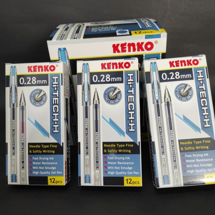 

TERLARIS Pen Kenko Hitech Hi Tech 0.28 Pulpen Pen Gel - Hitam - 12 PC /ALAT TULIS AESTHETIC/ALAT TULIS SEKOLAH/ALAT TULIS SET/ALAT TULIS LENGKAP/ALAT TULIS ANAK/ALAT TULIS LUCU