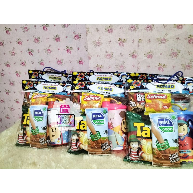 Tumblr Profesi || Paket Souvenir Snack Plus Tumblr 350ml || Parcel Ultah Anak