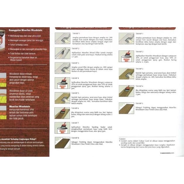 CAT POLITUR MOWILEX WOODSTAIN 1 KG - AKASIA 504