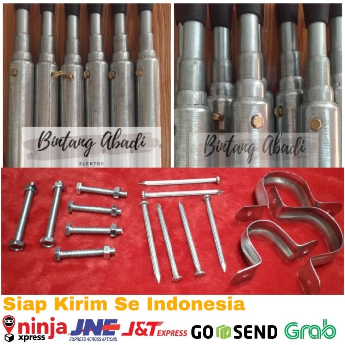 Antena Tiang Antena Tv Wifi Yagi Teleskopik 6 Meter 600Cm Multifungsi Outdoor