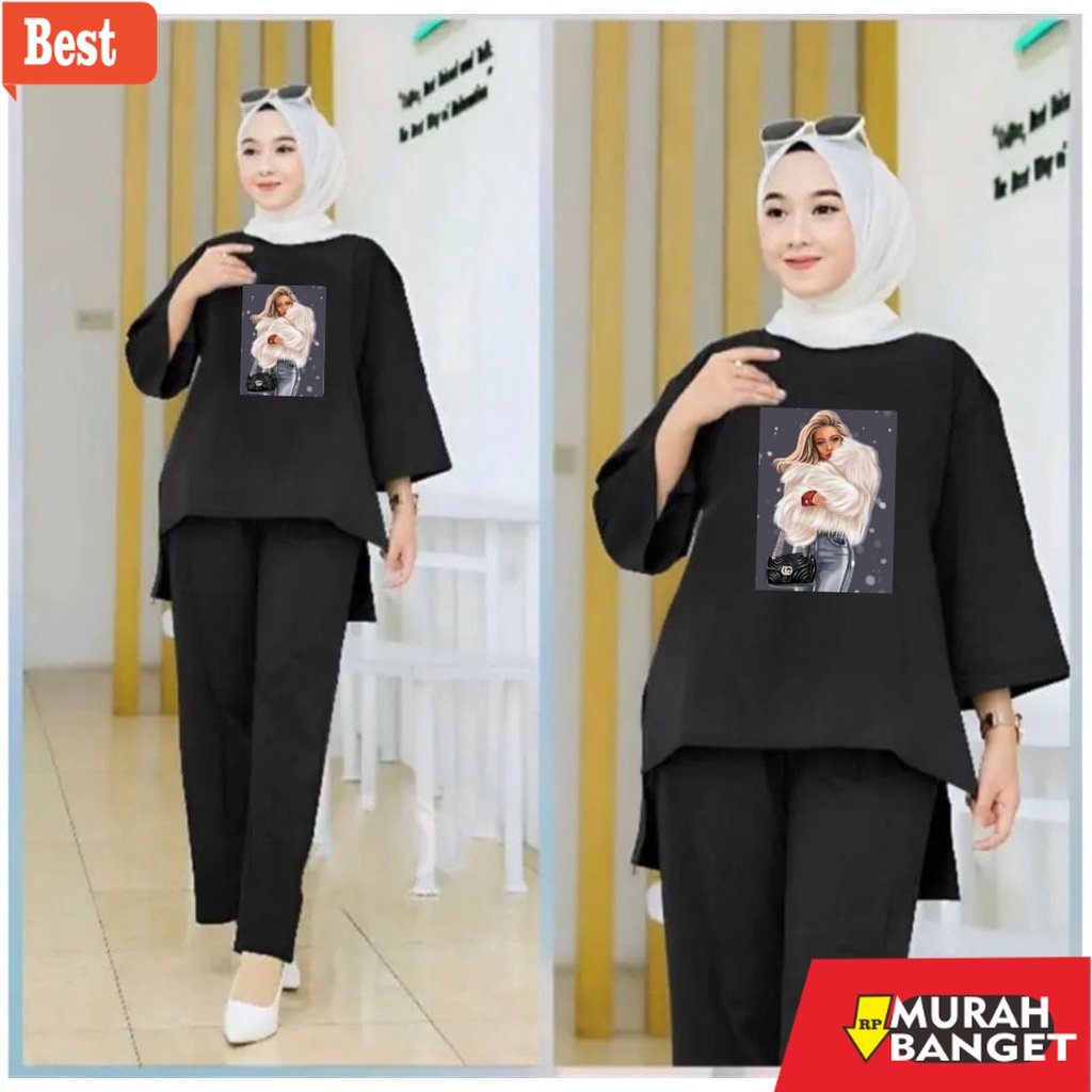 baju setelan wanita kekinian 2022 ONE SET WANITA KEKINIAN SETELAN BAJU DEWASA VIRAL BAJU SANTAI