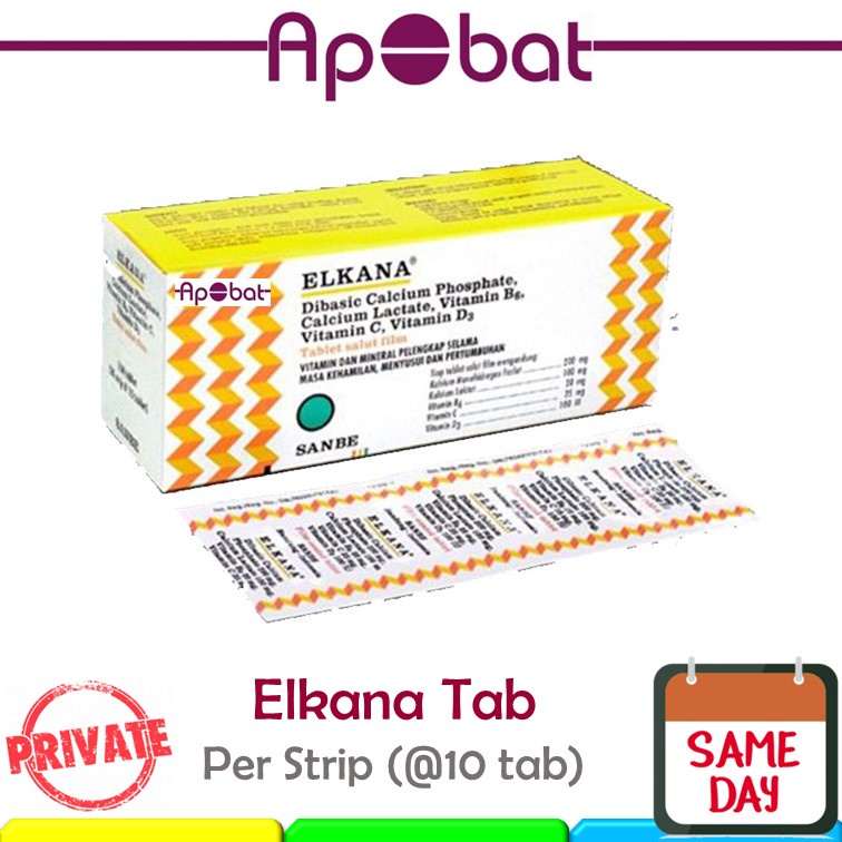 - ApObat - Elkana STRIP Tablet Vitamin Multivitamin