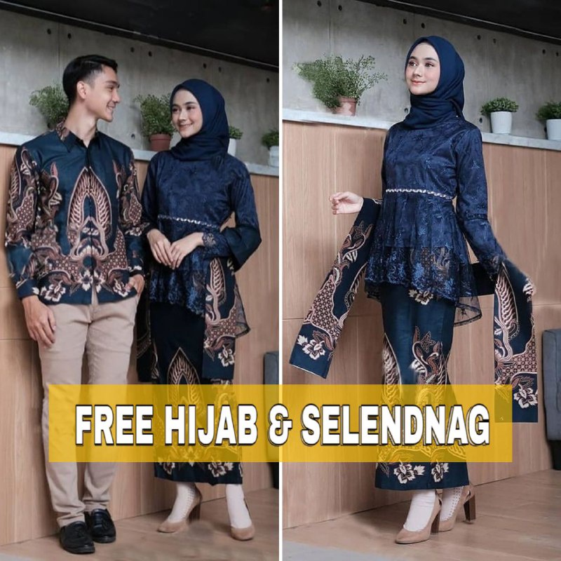 Kebaya Andin Free Hijab Kebaya Batik Couple Modern Kebaya Couple Lamaran