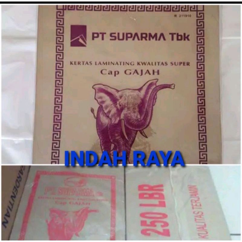 kertas nasi gajah ping &amp; ungu isi 250 lembar