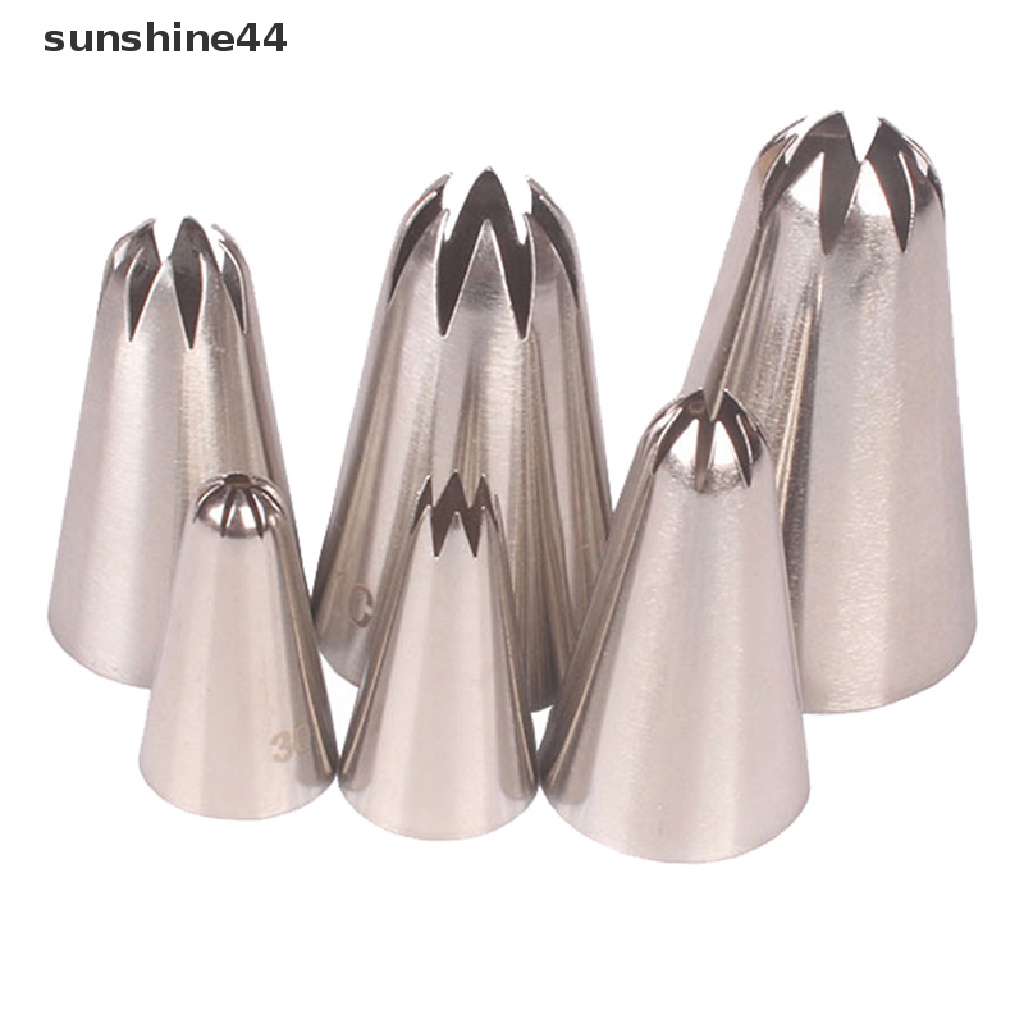 Sunshine 5PCs / Set Spuit Piping Icing Untuk Dekorasi Kue