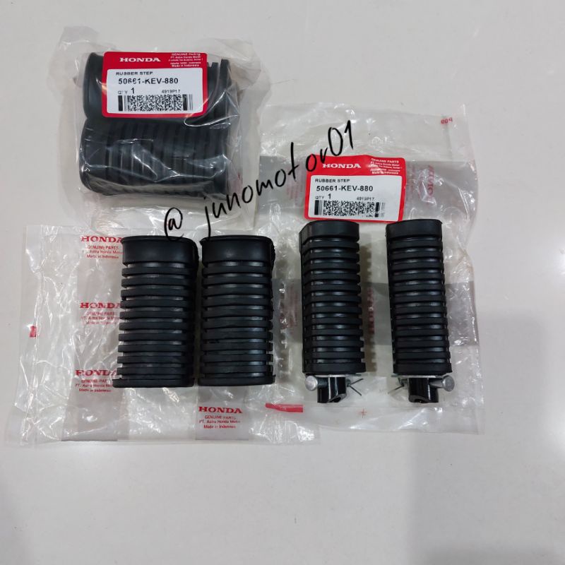 Karet footstep set depan belakang honda supra x /supra 125