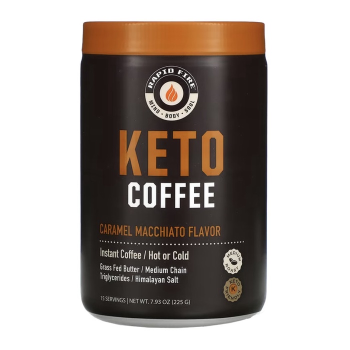 

KETO COFFEE RAPIDFIRE CARAMEL MACCHIATO MEDIUM ROAST (225 G)