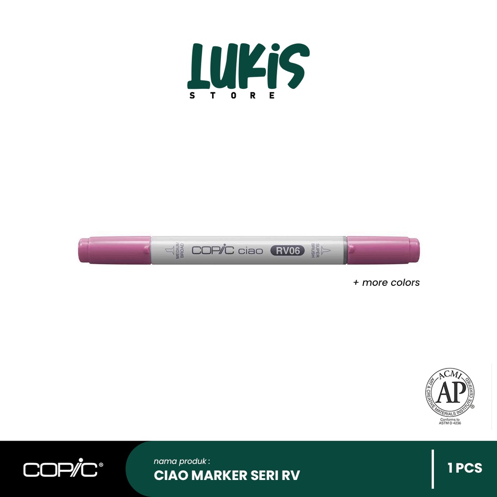 

Copic Ciao Marker RV Series | 14 Pilihan Warna